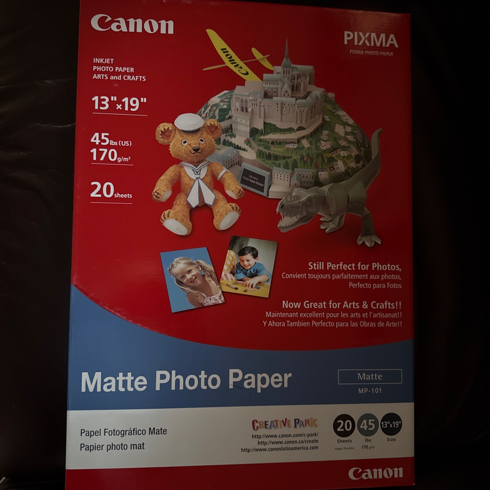 Canon Matte Photo Inkjet Paper, 8.5 mil., 13×19″, 20 Sheets