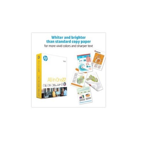 HP All-In-One22 Printer Paper White 8.5x11in 22lb 500 Sheets