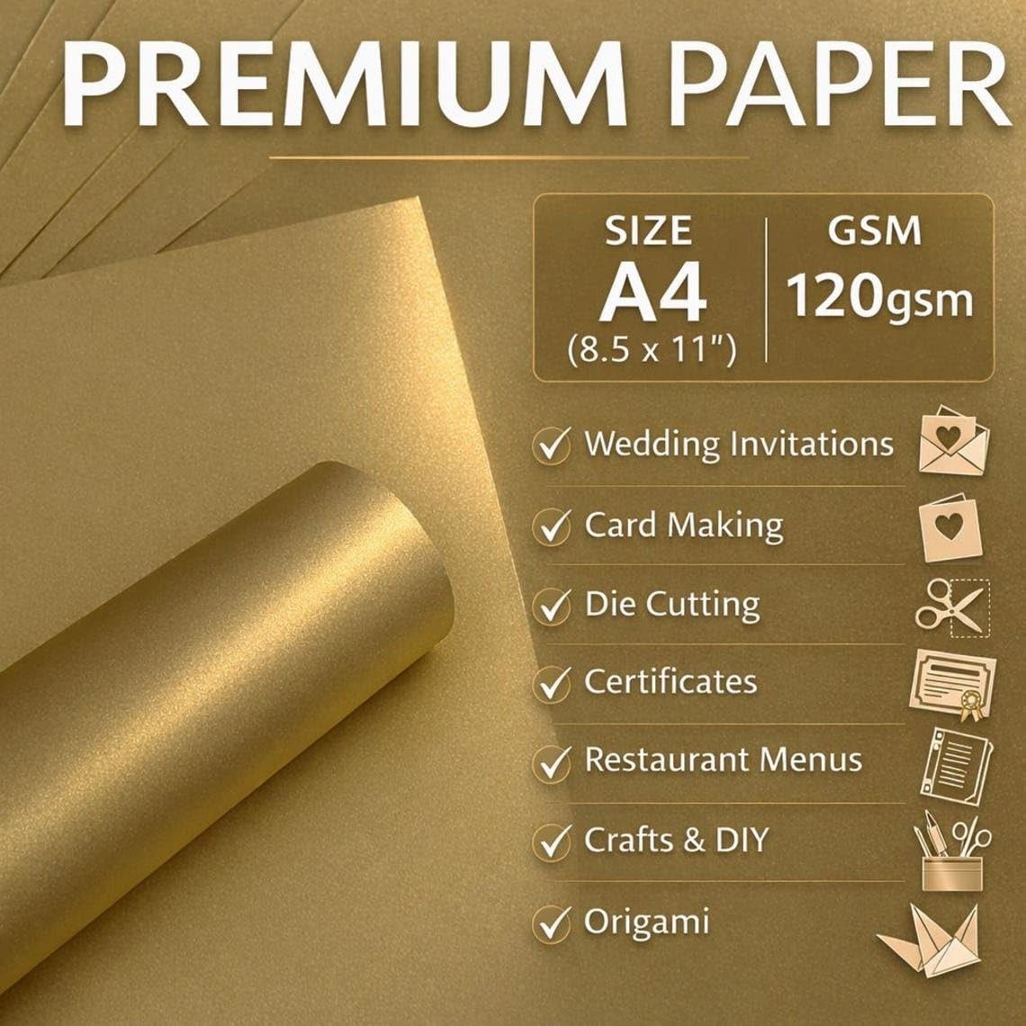 A4 Paper, Real Colour, Pearlescent, Double Sided, Suitable for Inkjet and…