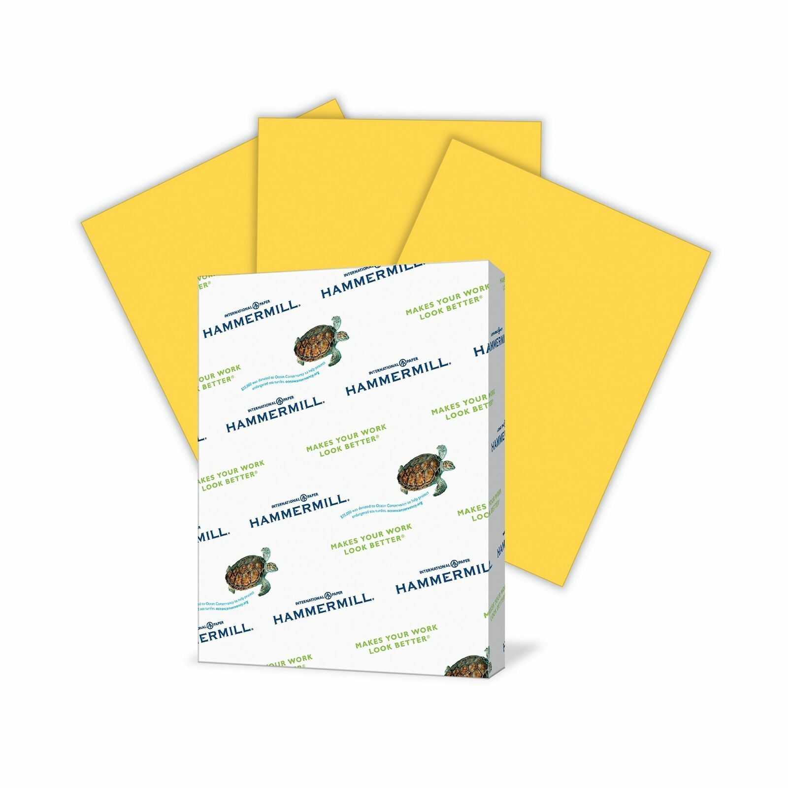 Hammermill Colored Paper 20 lb Goldenrod Printer Paper 8.5 x 11-1 Ream 500 Sh…