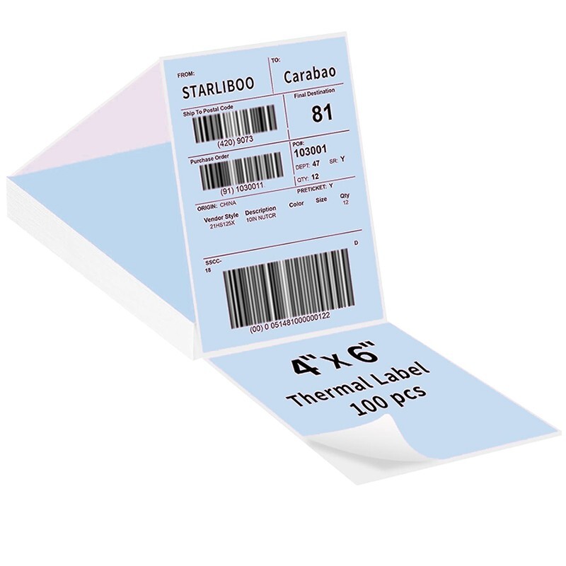 500/1000PCS 4×6 Direct Thermal Shipping Label VRETTI MUNBYN Phomemo Lot