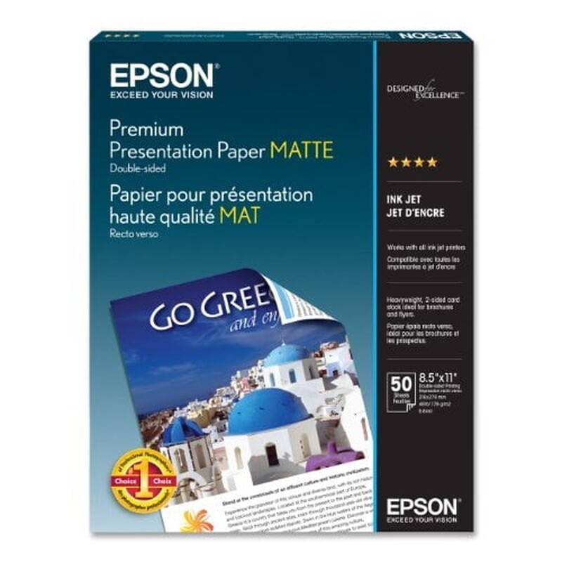 Heavyweight Premium Presentation Paper Matte Double-Sided Card Stock 50 Sheets