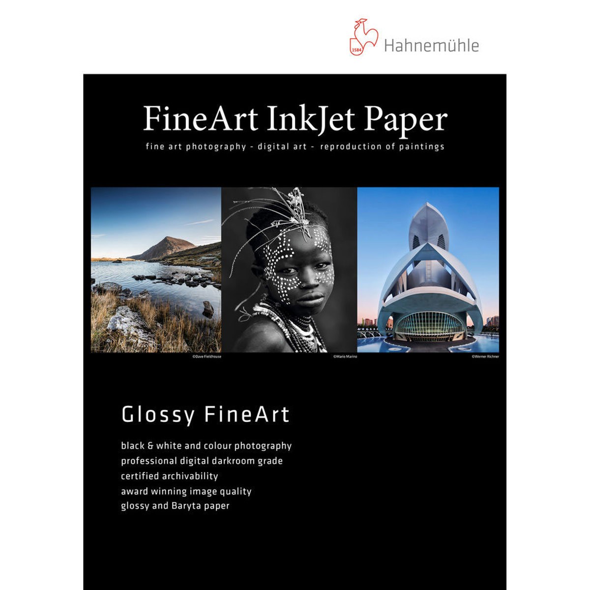 Hahnemuhle Pearl Photo Rag, 100 % Cotton Rag, Natural White Inkjet Paper, 320 g/