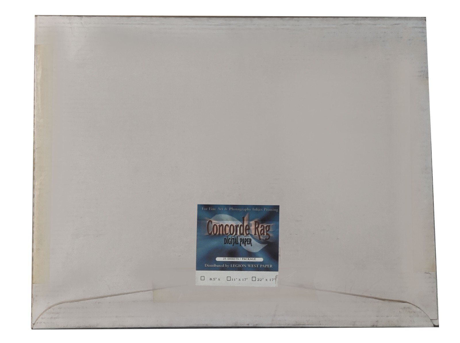 Fine Art Concorde Rag White 17×22″ 25pk same Quality as CANSON