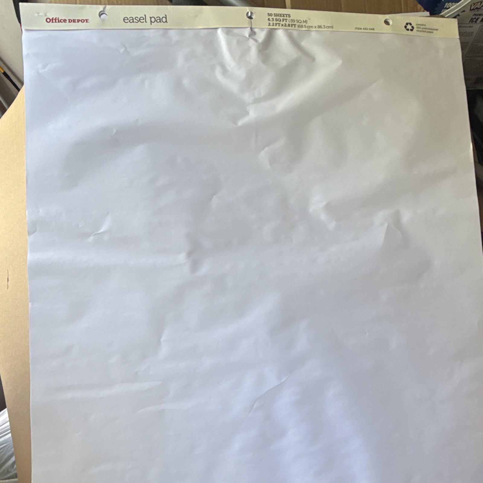 3 Pack Office Depot Easel Pad Flip Chart Paper 50 Sheets 2.2×2.8 ft Matte White