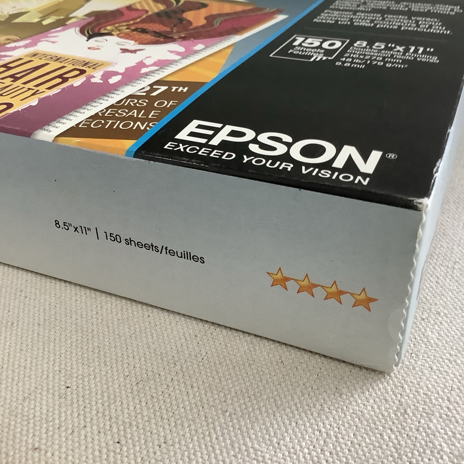 EPSON Brochure & Flyer Paper Matte 8.5×11″ for all Inkjet Printers Double Sided