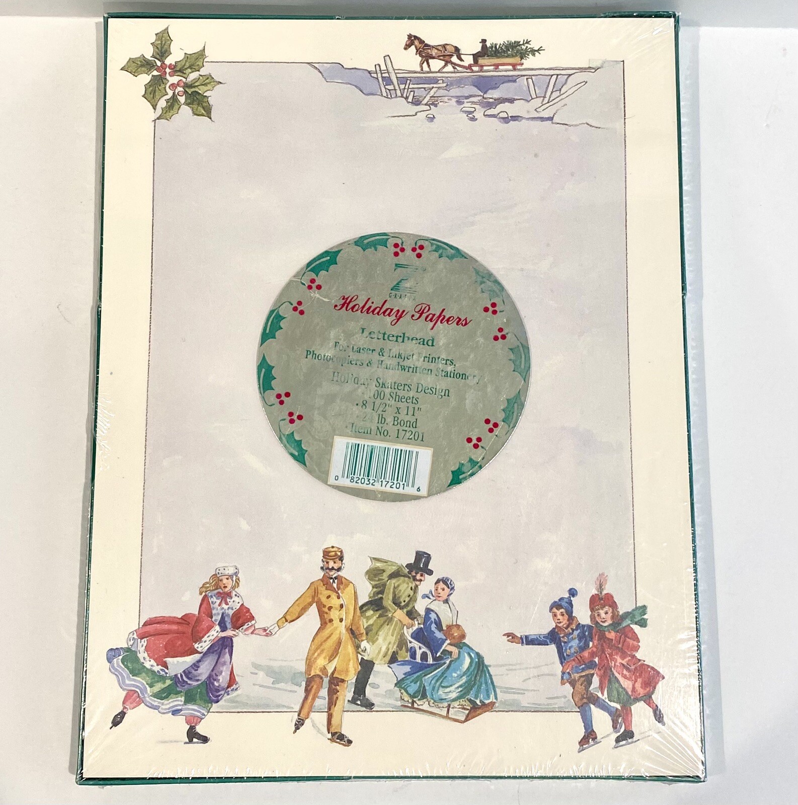 Vintage Z GRAFIX~100 Sheets of 8.5″x11″ HOLIDAY PAPERS for LASER & INJET New