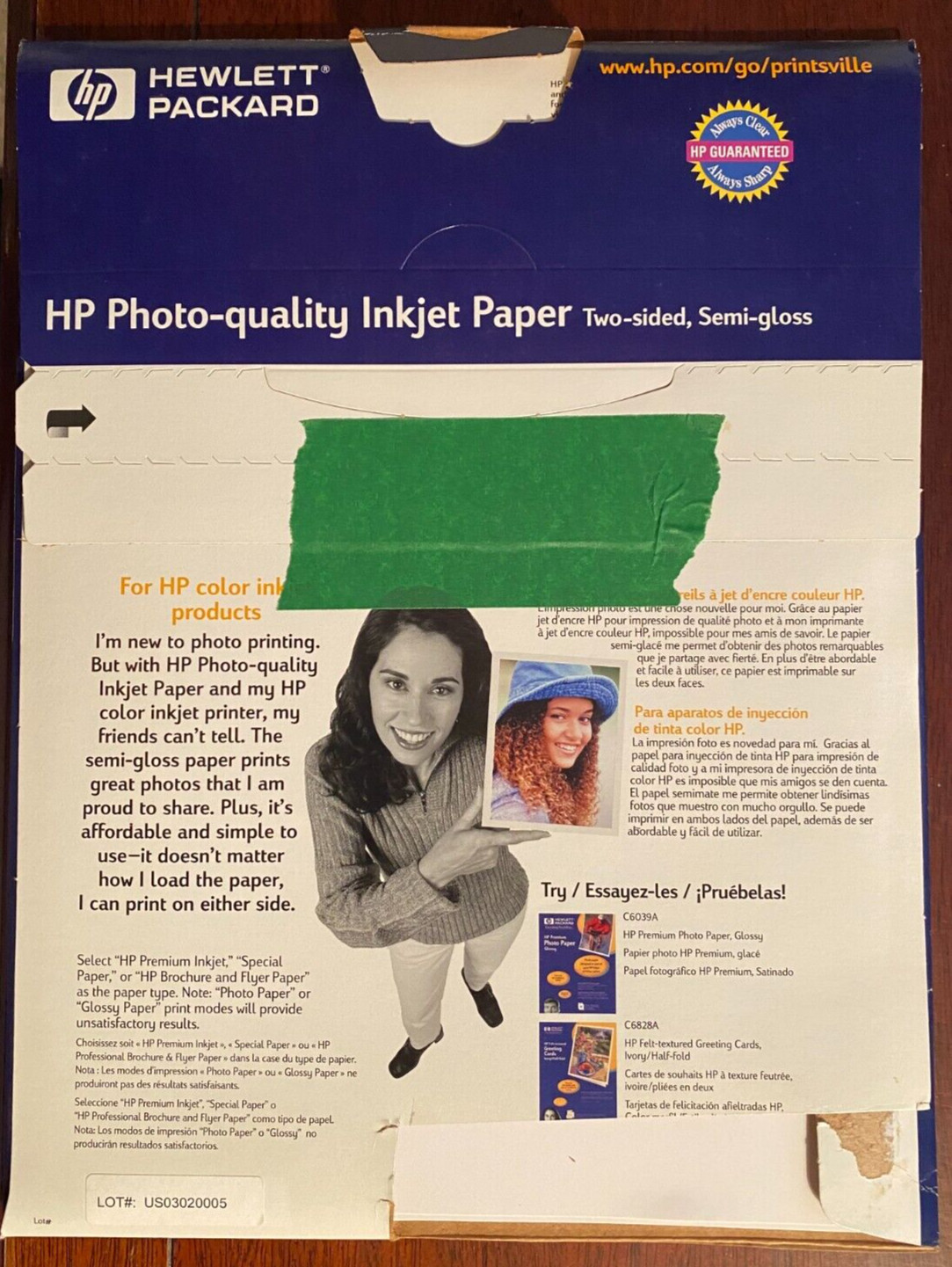 Hewlett Packard HP Photo Quality Inkjet Paper – 2 Sided – Semi Gloss -25 Sheets