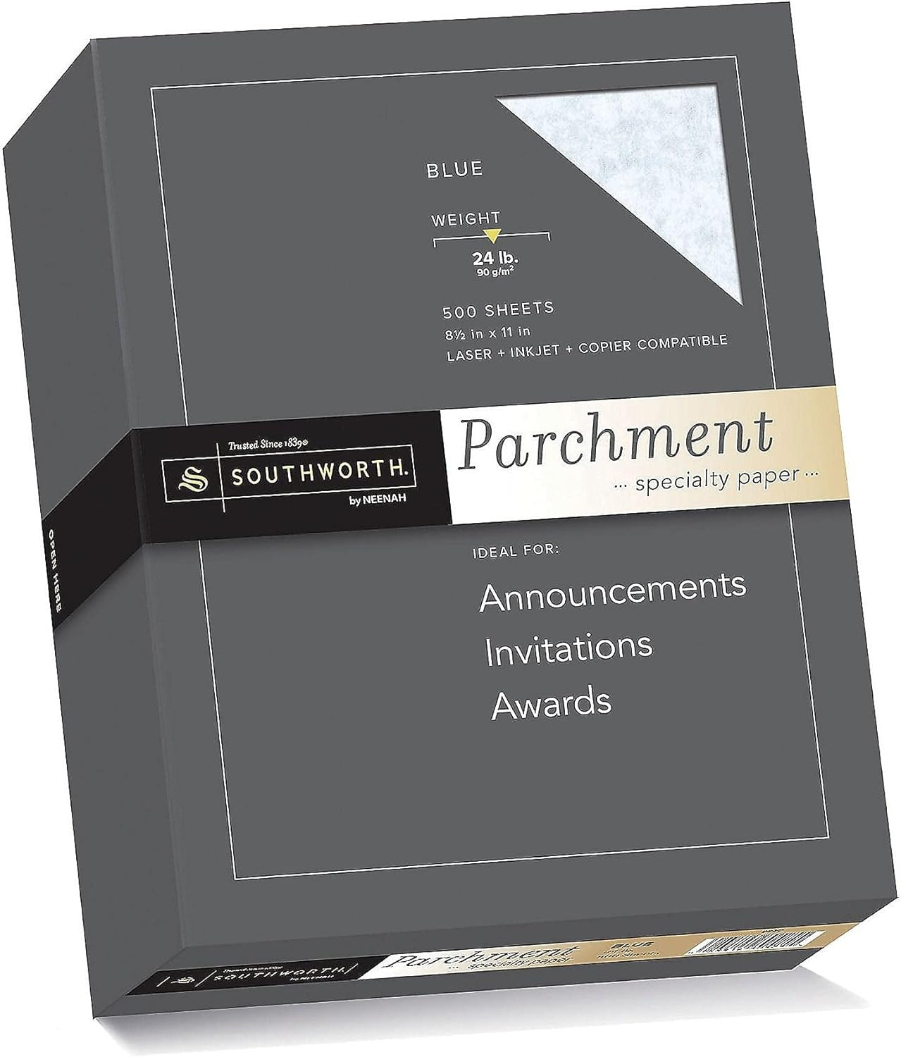 8.5-Inch X 11-Inch Specialty Paper, 24 Lbs., 1 Brightness, 5/Box (964C)