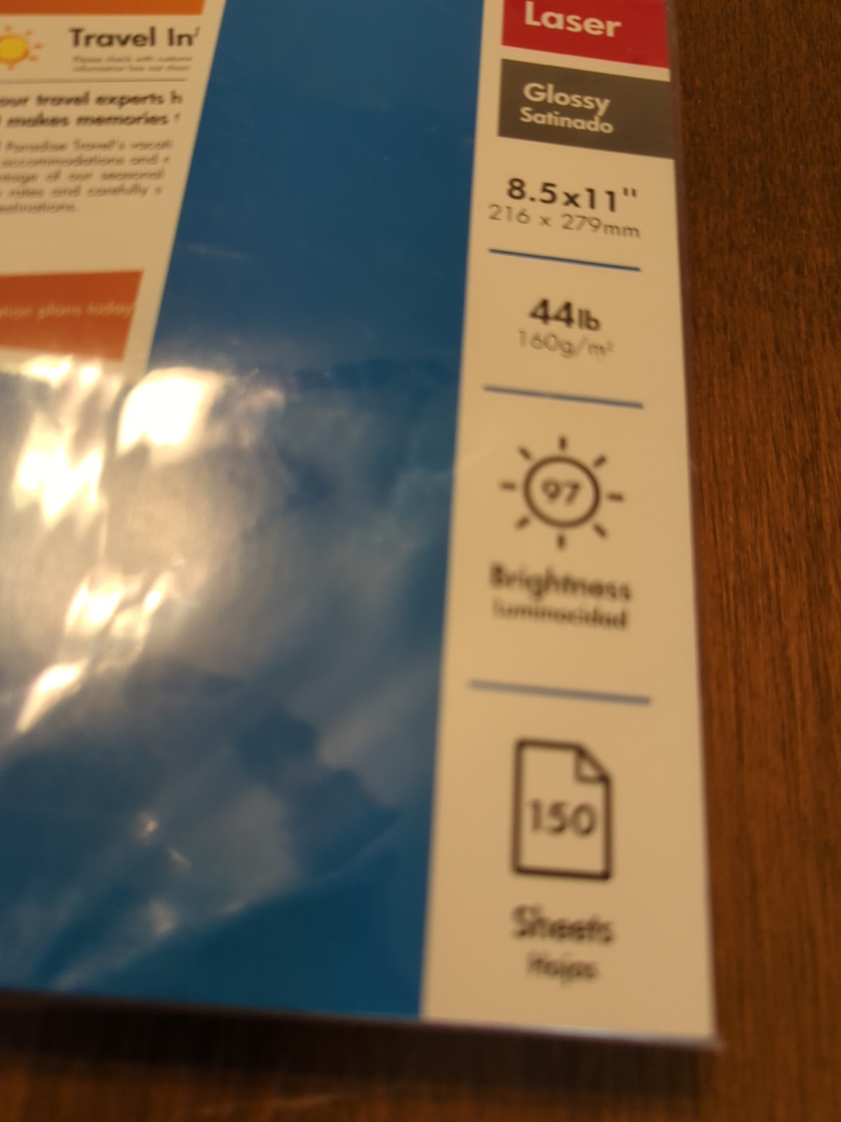 HP Laser Brochure/Flyer Paper White Q6611A New