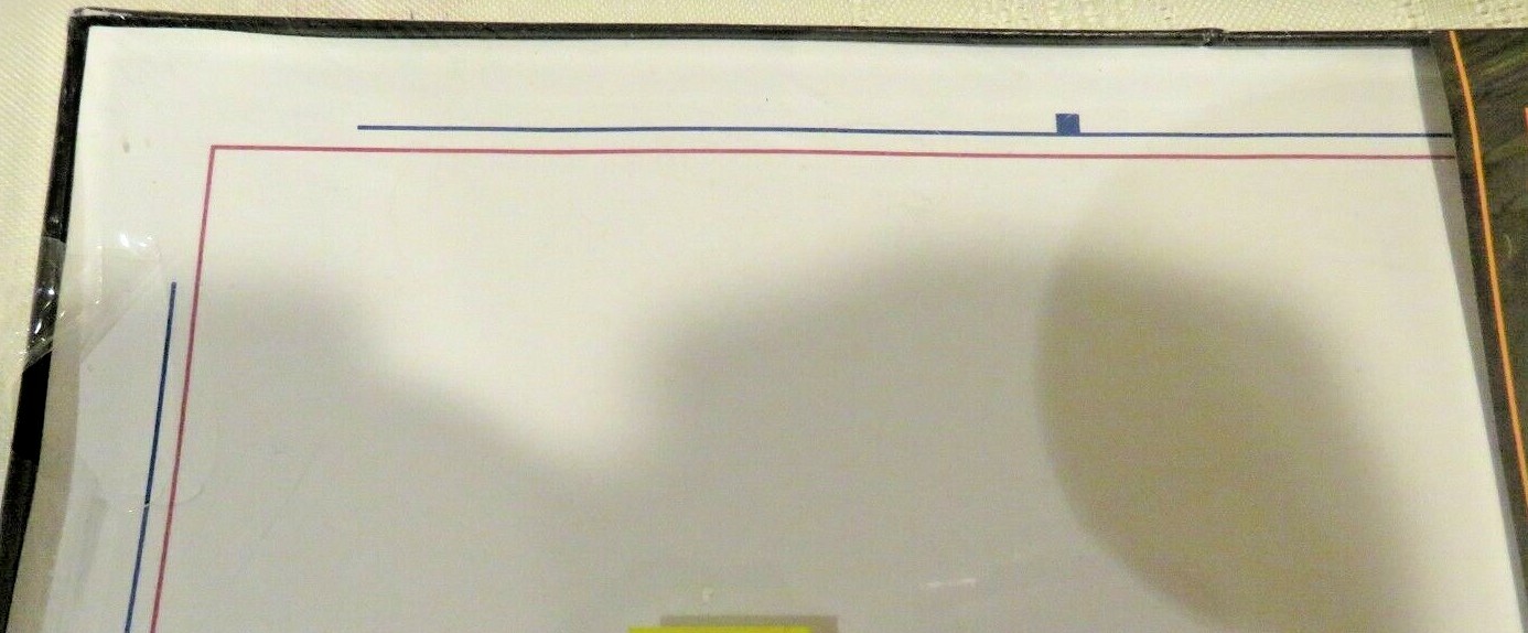 Unused -Z Grafix Desktop Publishing Business Papers Blue/Red Border 8 1/2” x 11”