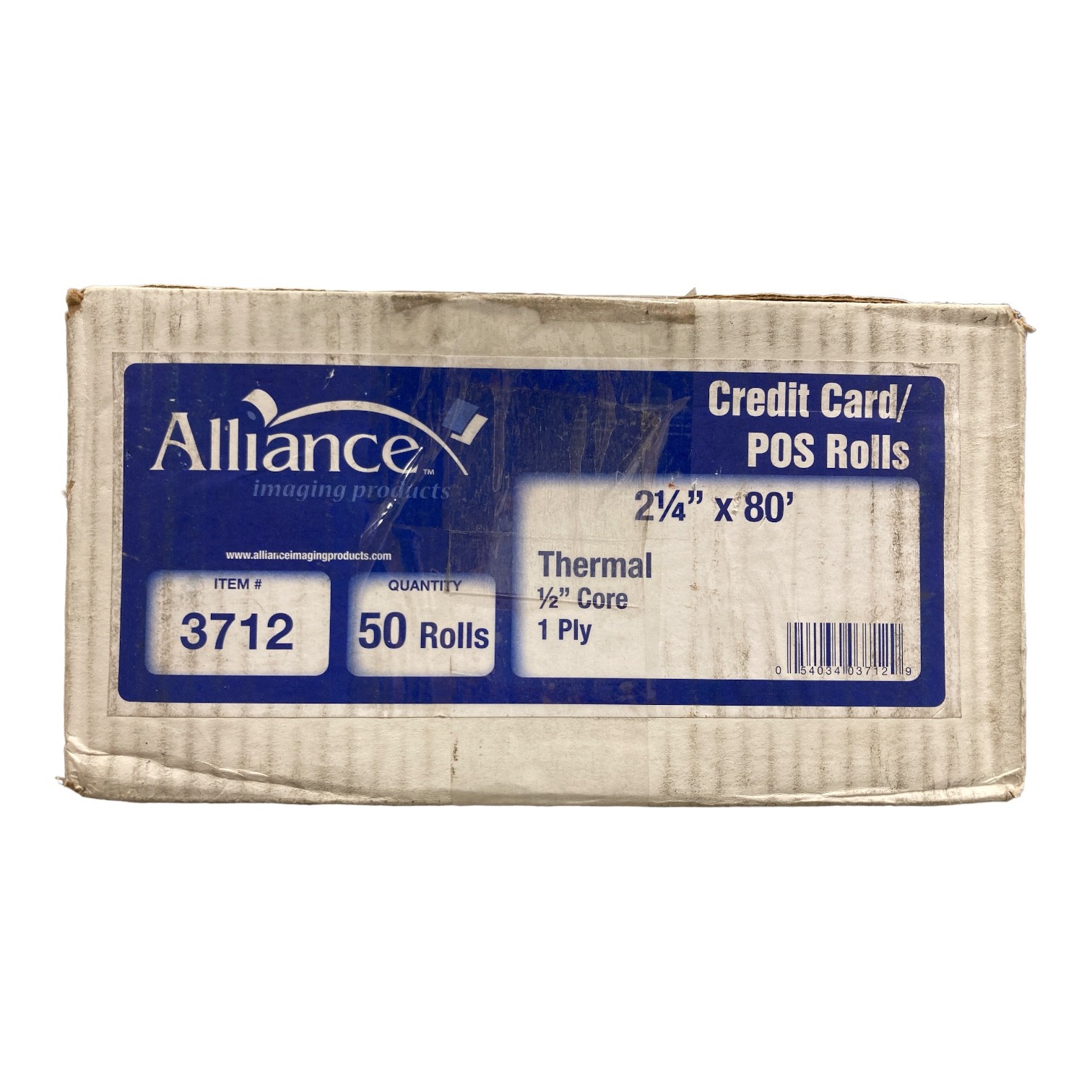Alliance 2 1/4″x80′ Thermal POS Adding Machine and Calculator Roll (50 Rolls)