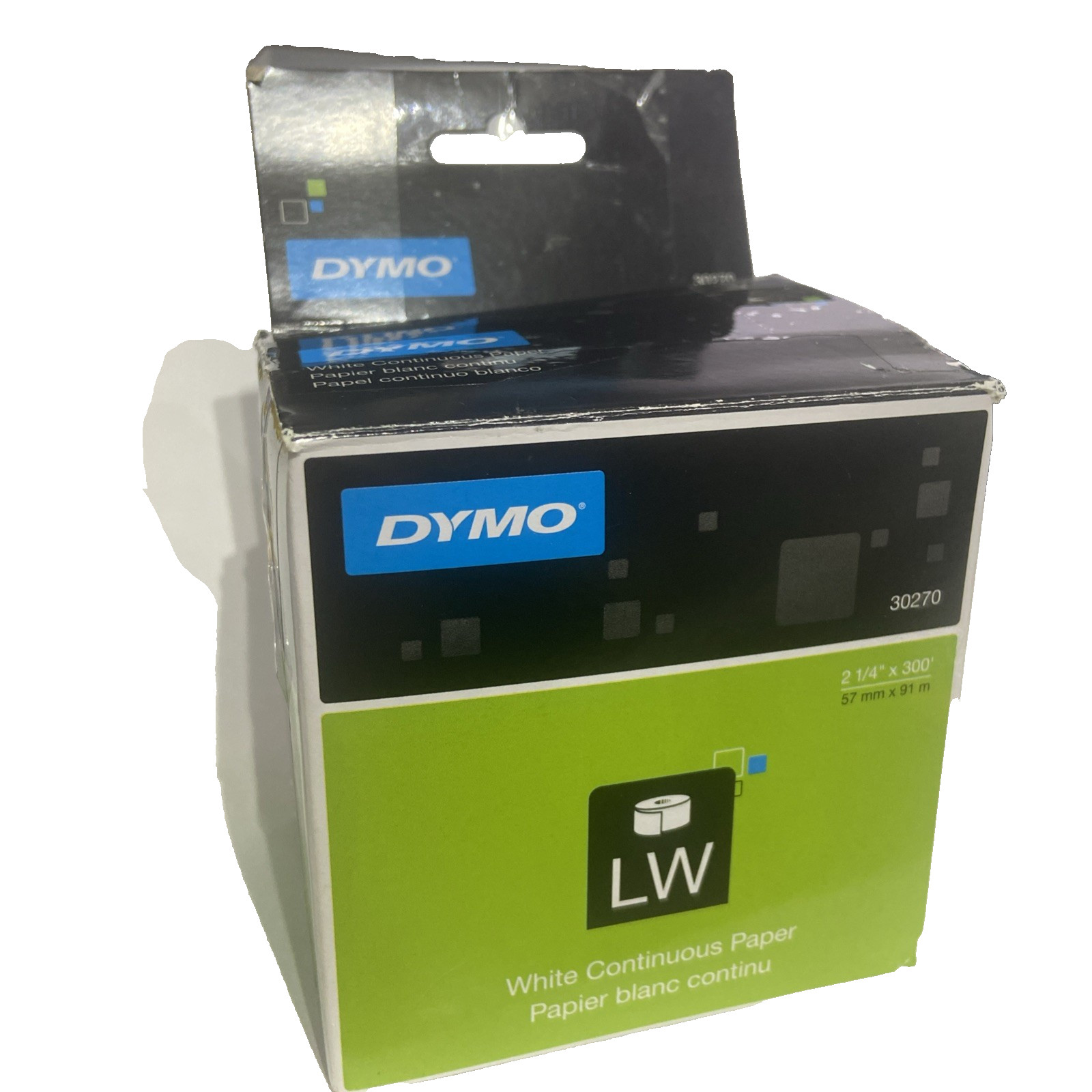 DYMO LabelWriter Continuous-Roll Receipt Paper 2-1/4″ x 300 White 30270