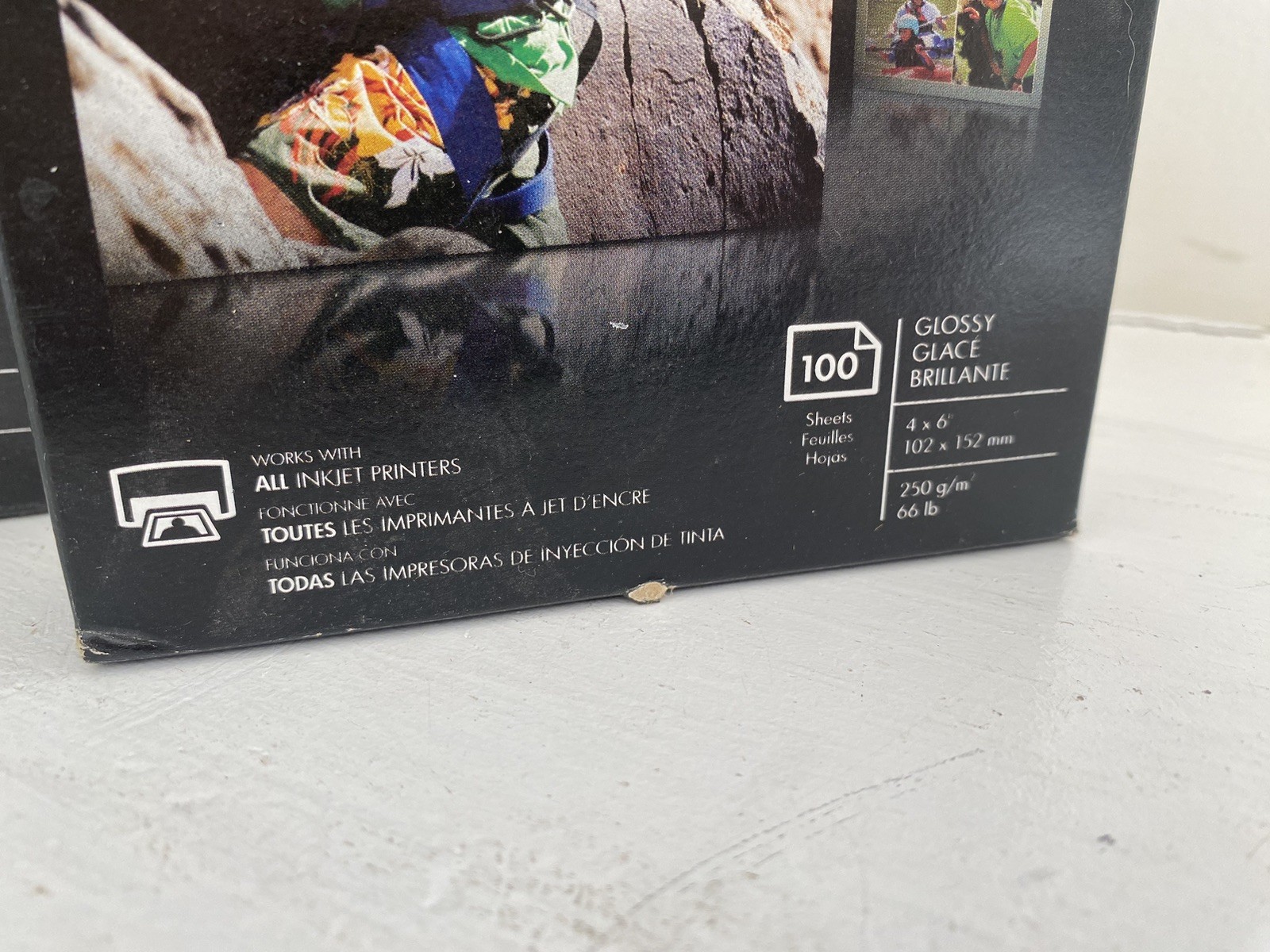 2 HP Advanced Photo Paper 4X6 Glossy Q6638A 100 Sheets New In Box 200 Total