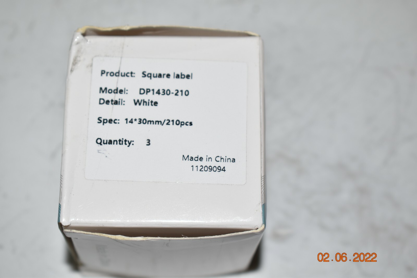 Phomemo 3 Rolls Clear Square 14 x 30 mm Transparent Self-Adhesive Thermal Label