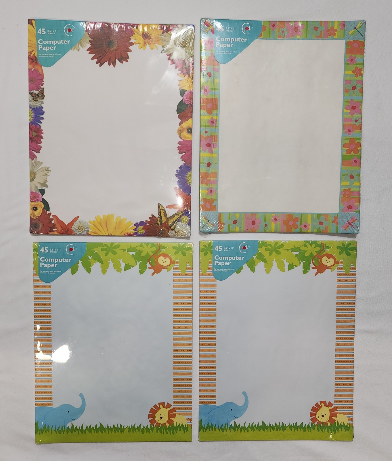 NEW Computer Printer Paper 45 Sheets 8.5″ x 11″ Greenbrier Jot Lot Of 4