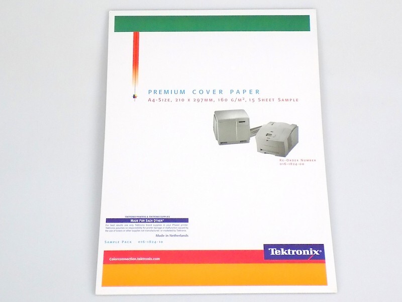 Tektronix 016-1824-10 15 Page Premium Cover Paper DIN A4 160g/m² for Phaser