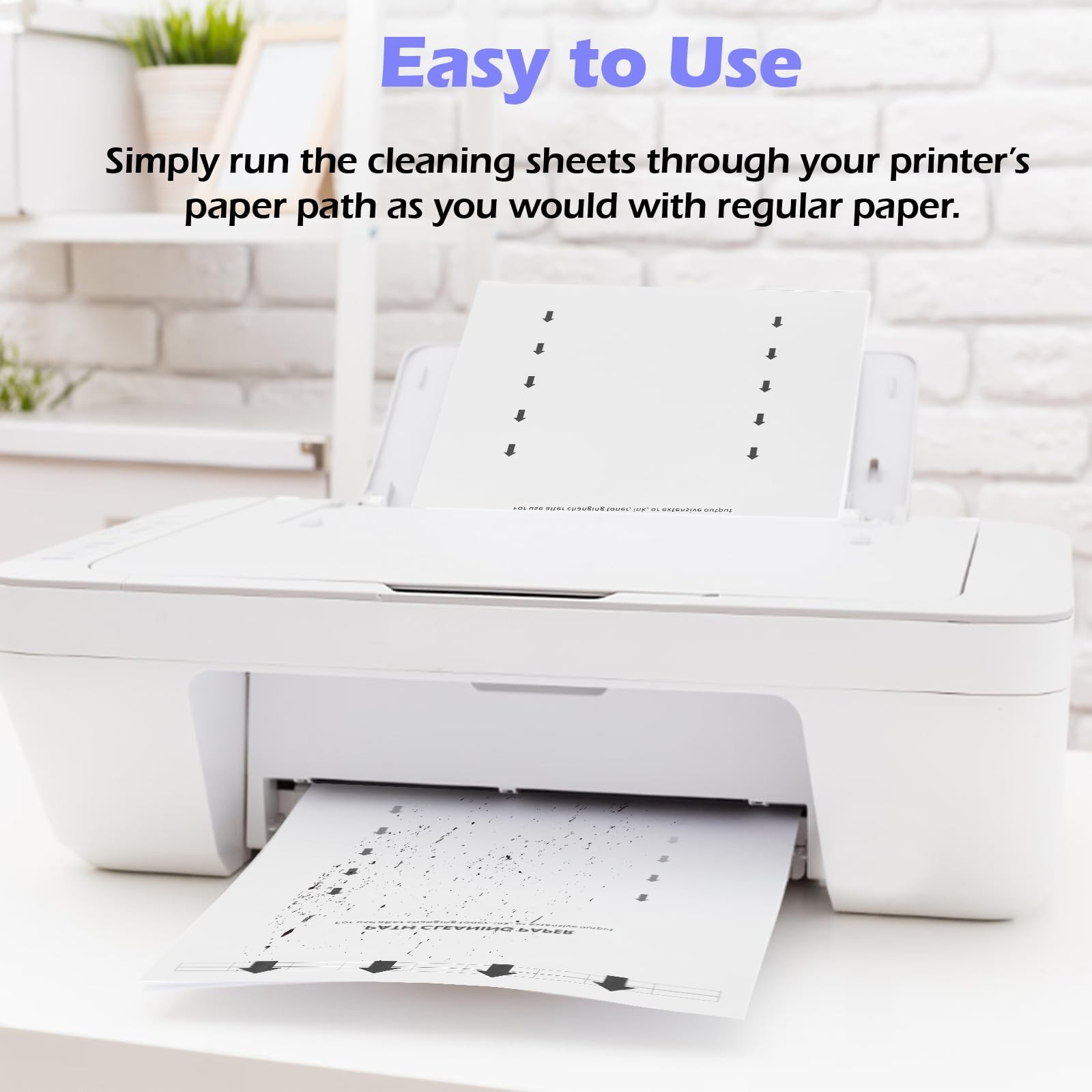 15-Pack Letter Size Printer Cleaning Sheets for Laser and Inkjet Copier
