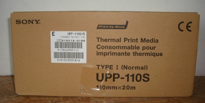 Sony UPP-110S Type I Thermal Transfer Paper for UP-X898MD D898MD etc x10 Rolls