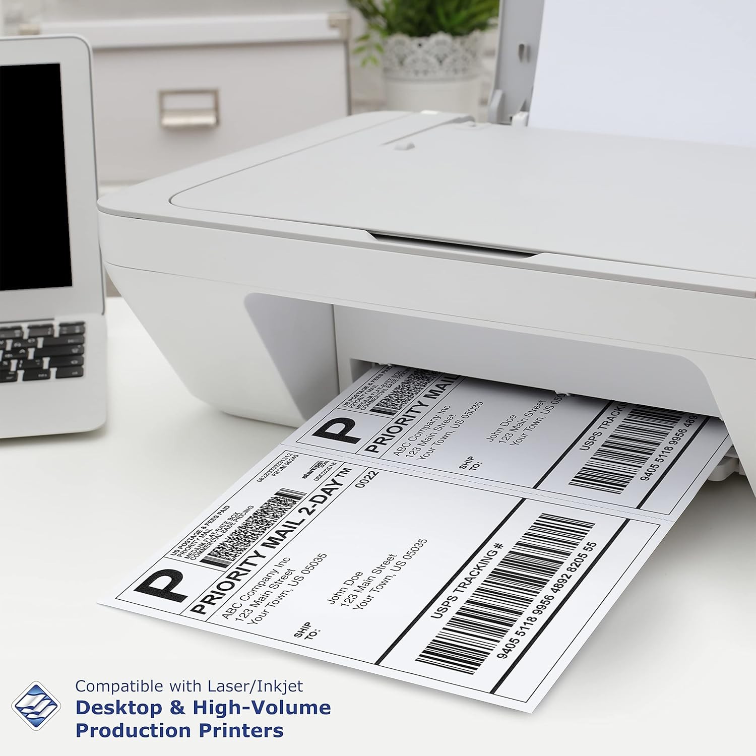 Professional Half Sheet Perforated Paper – 2500 Sheets 8.5” x 11” – USA Made