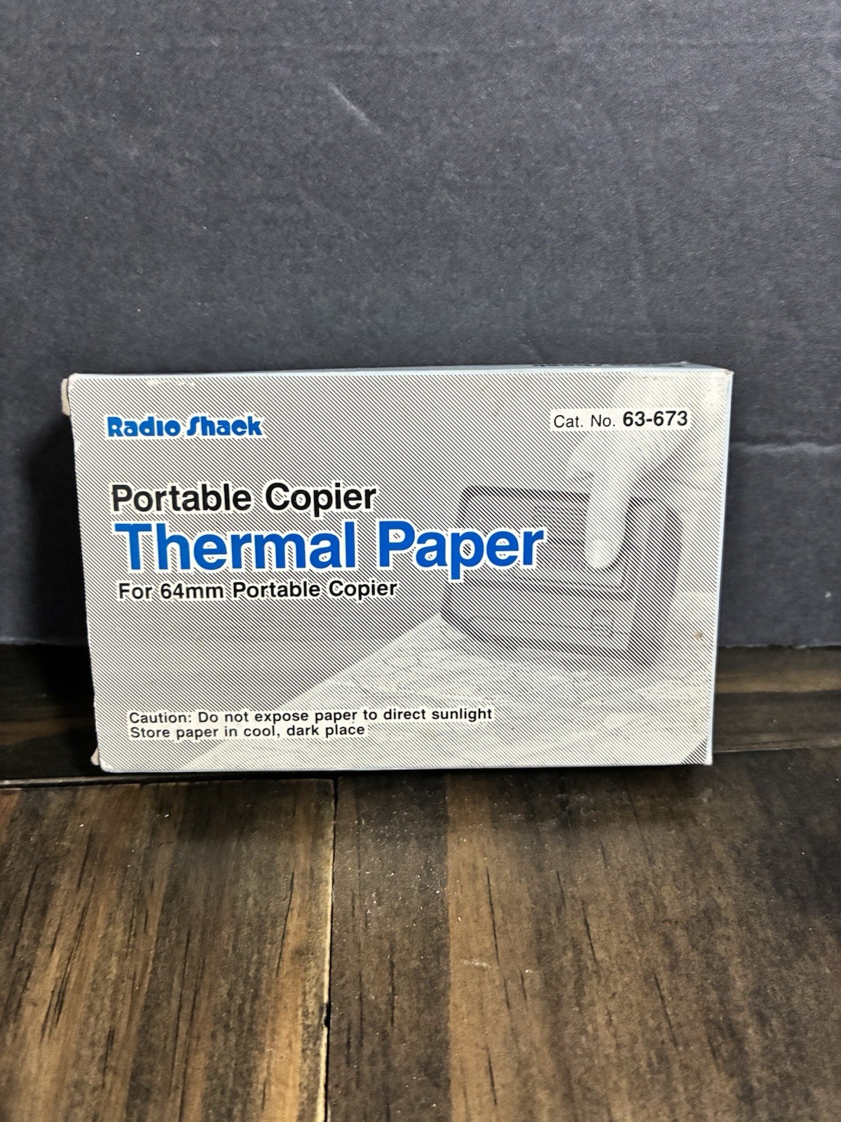 Vtg. Radio Shack Portable Copier Thermal Paper #63-673 for 64mm Portable Copier