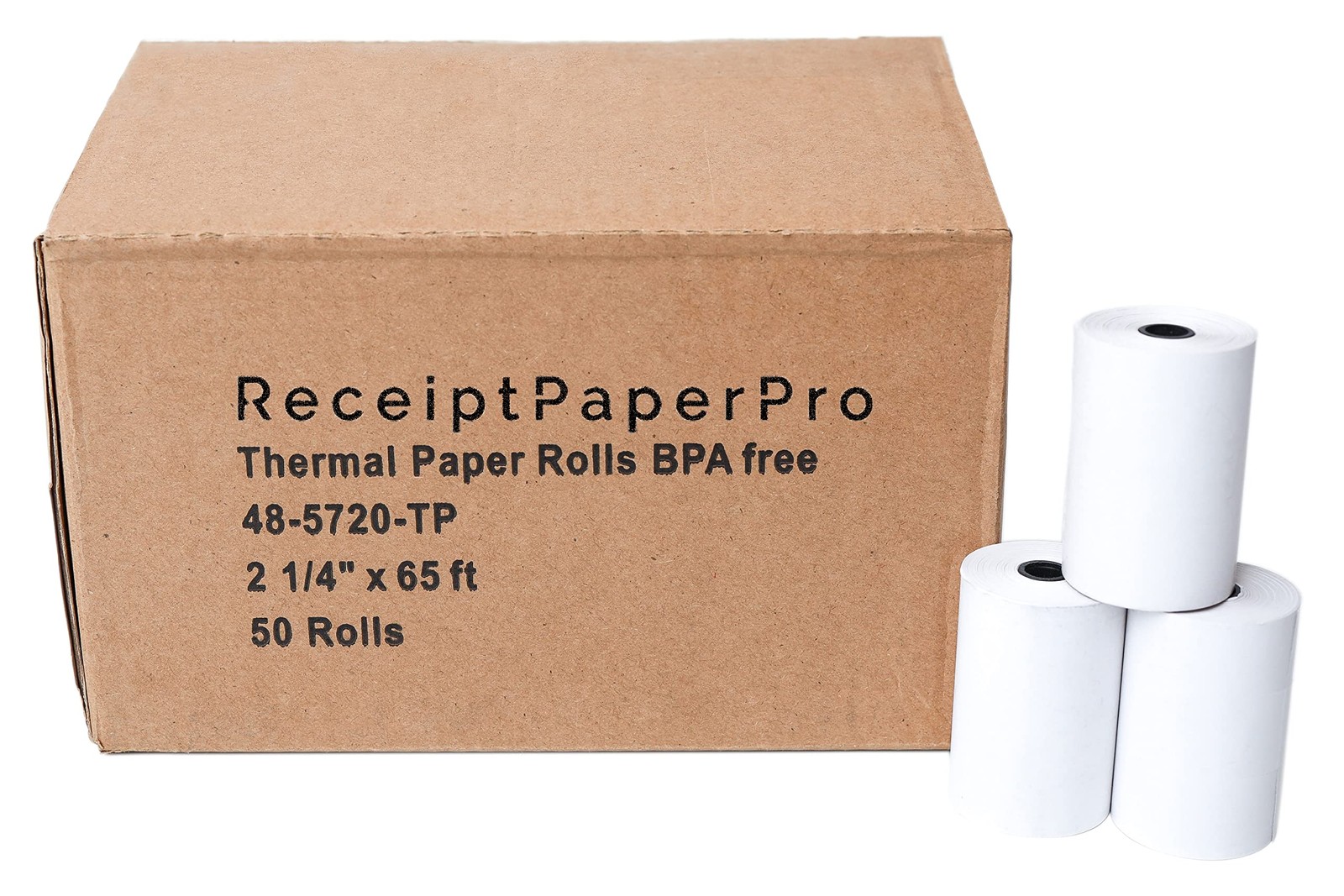 ReceiptPaperPro 2 1/4” x 65 ft Thermal Receipt Paper 2 1/4″ x 65 feet, White