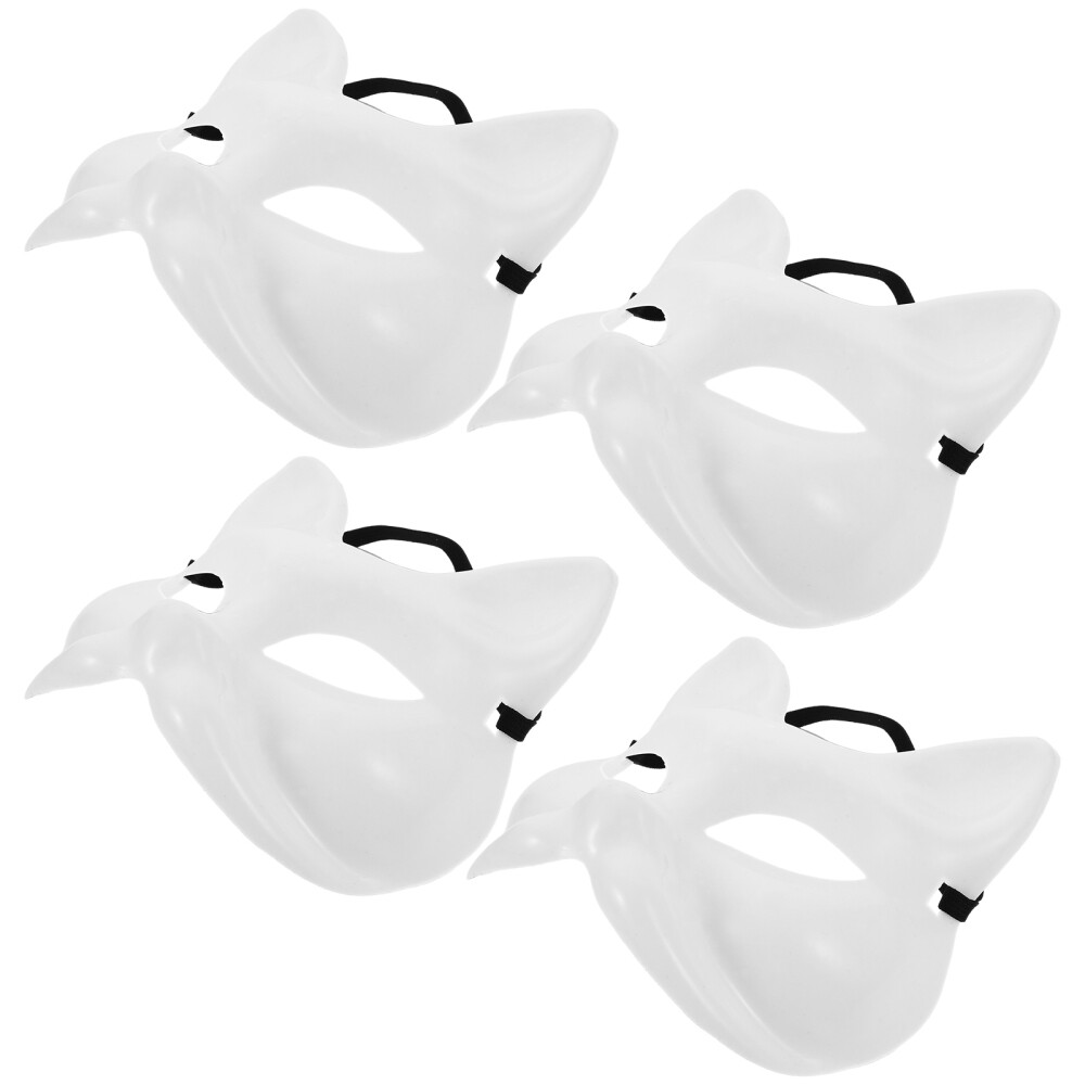 4 Pcs Therian Mask Creativity Hand Painting Clothing Helmet