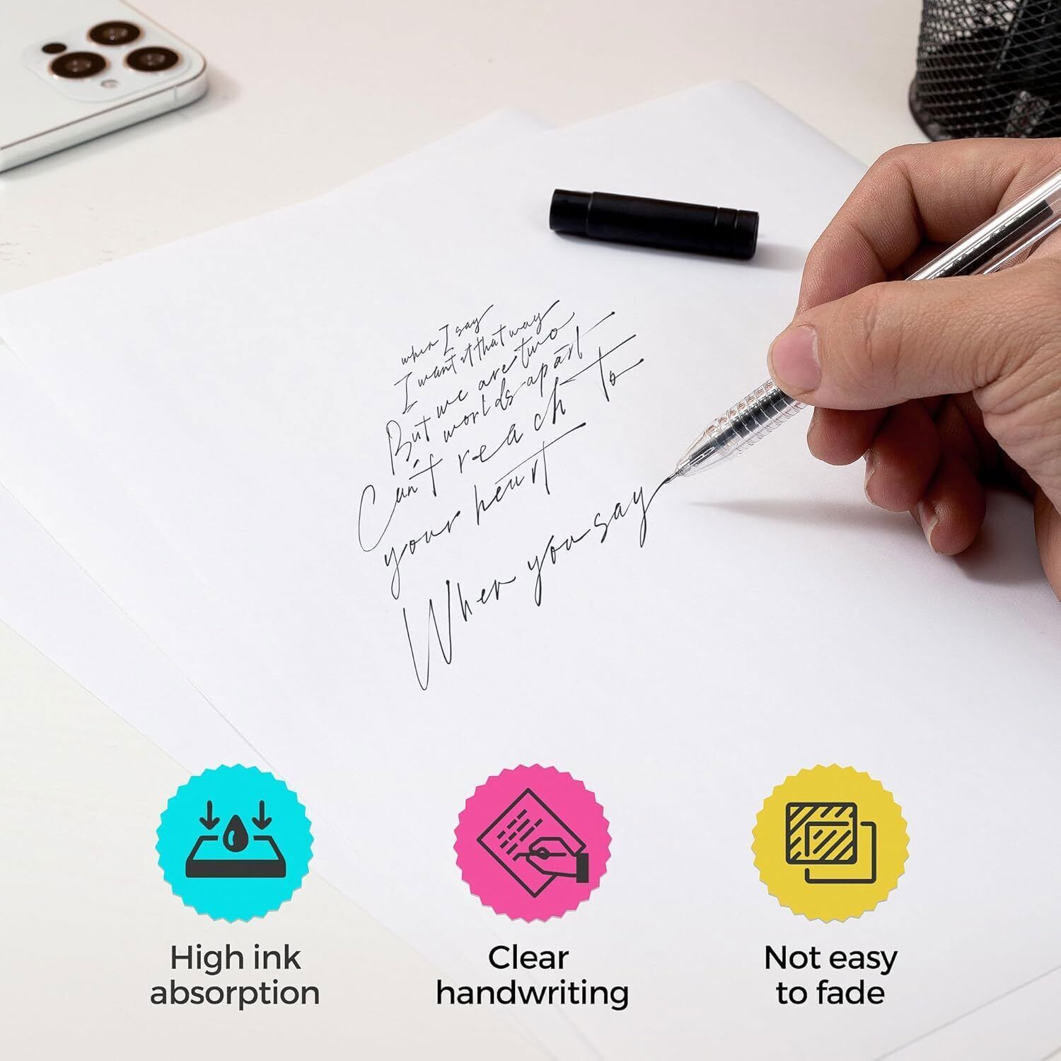 100PCS Sticker Paper Glossy Matte Clear Waterproof Printable Inkjet Laser