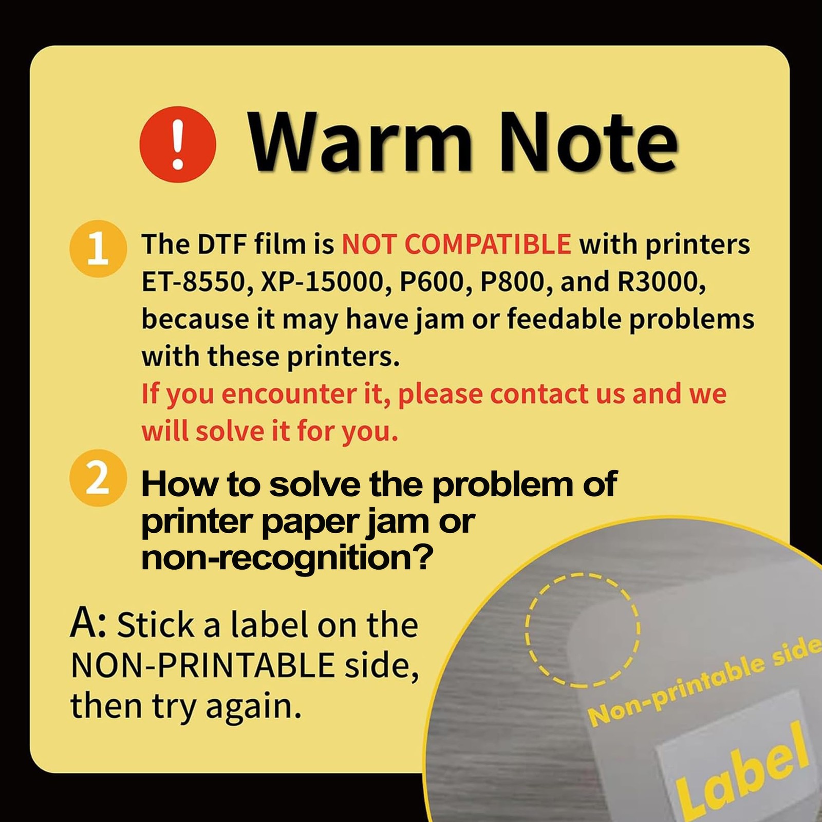 DTF Transfer Film A3(11.7×16.5 Inch) – 30 Sheets Double Sided Matte DTF Trans…