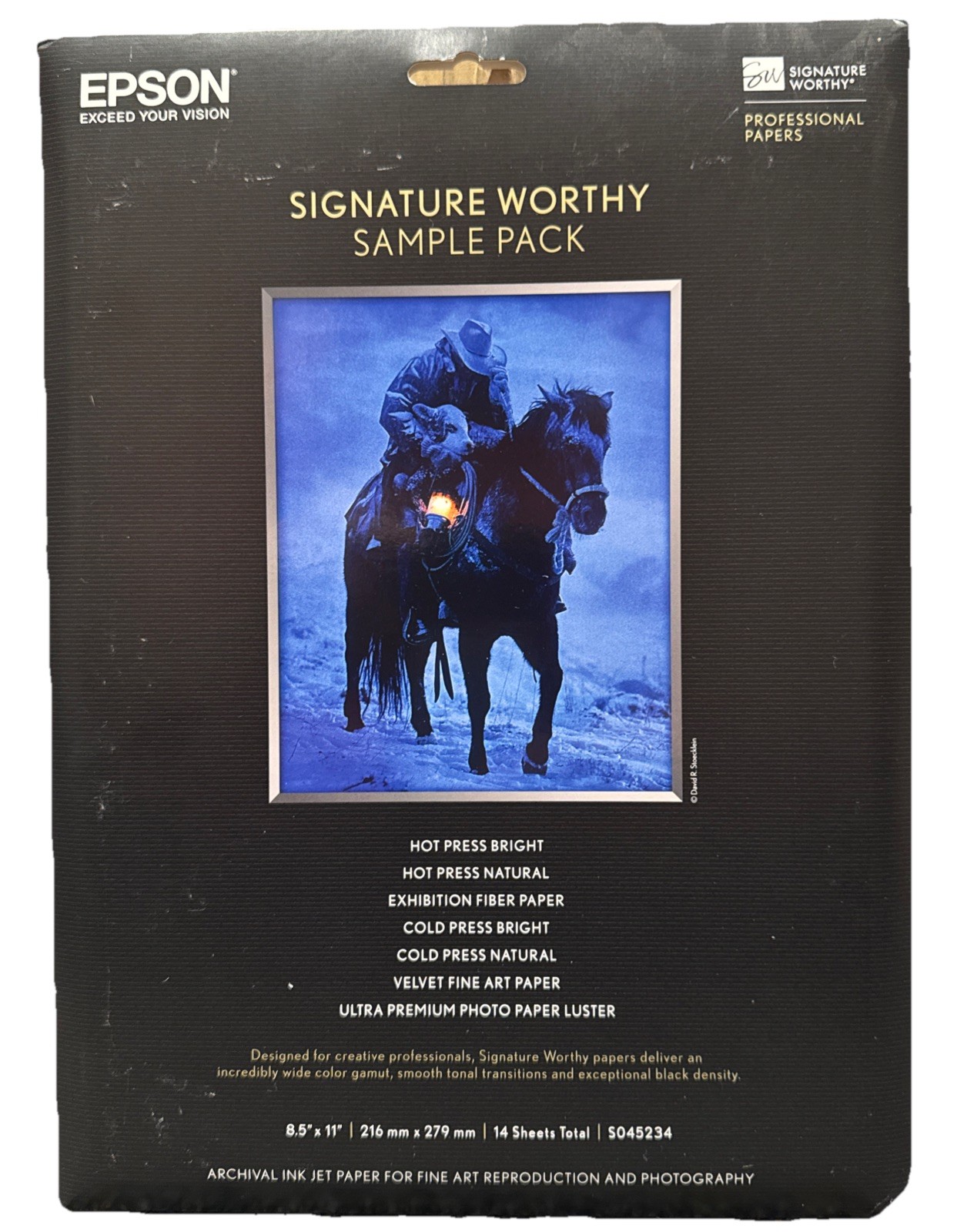 Epson Signature Worthy Paper Sample S045234, 8.5 in. x 11 in., 14 Sheets, NIB