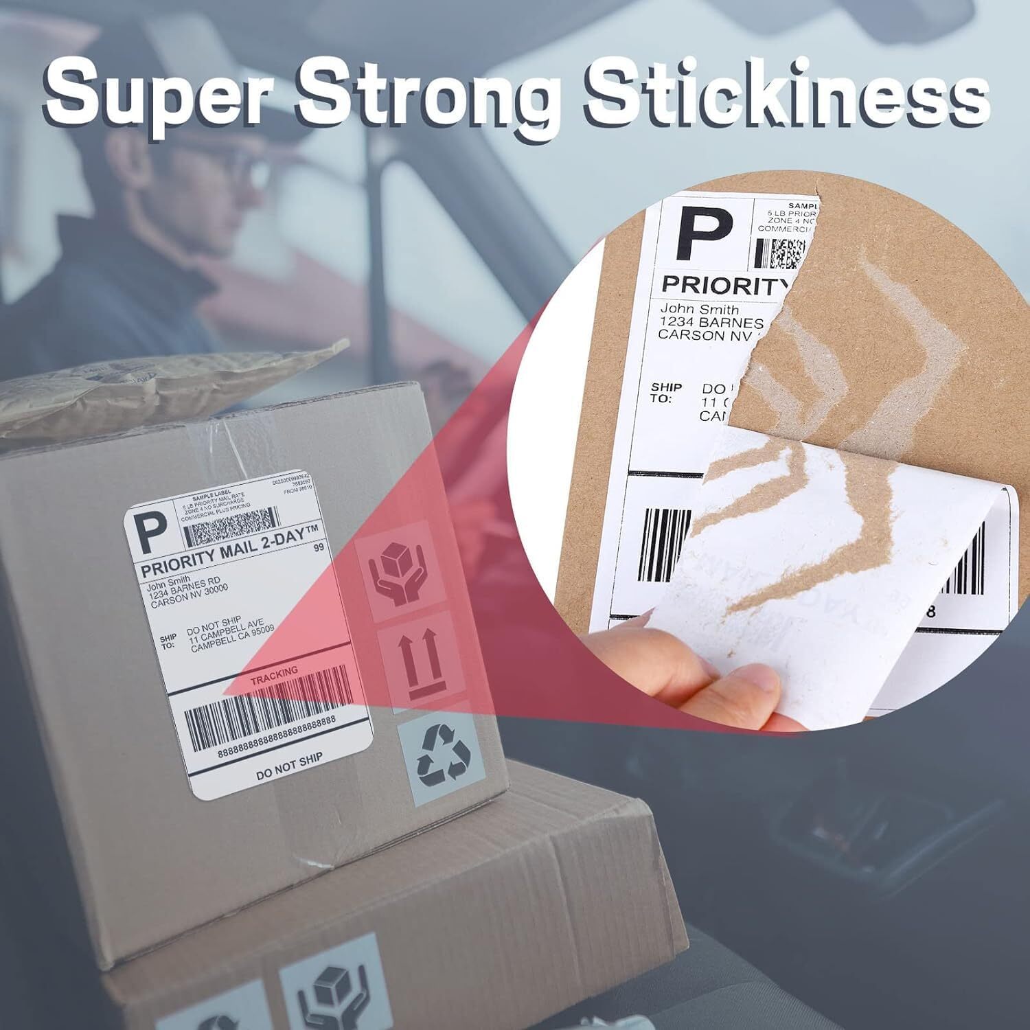 Direct Thermal 4×6 Label 100x150mm Shipping Label Self Adhesive For USPS UPS