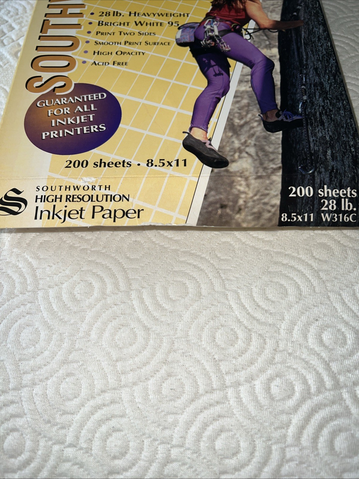 Southworth High Res Inkjet Paper 200 Sts 28 lb Hvywht Bright White 95 8.5 x 11