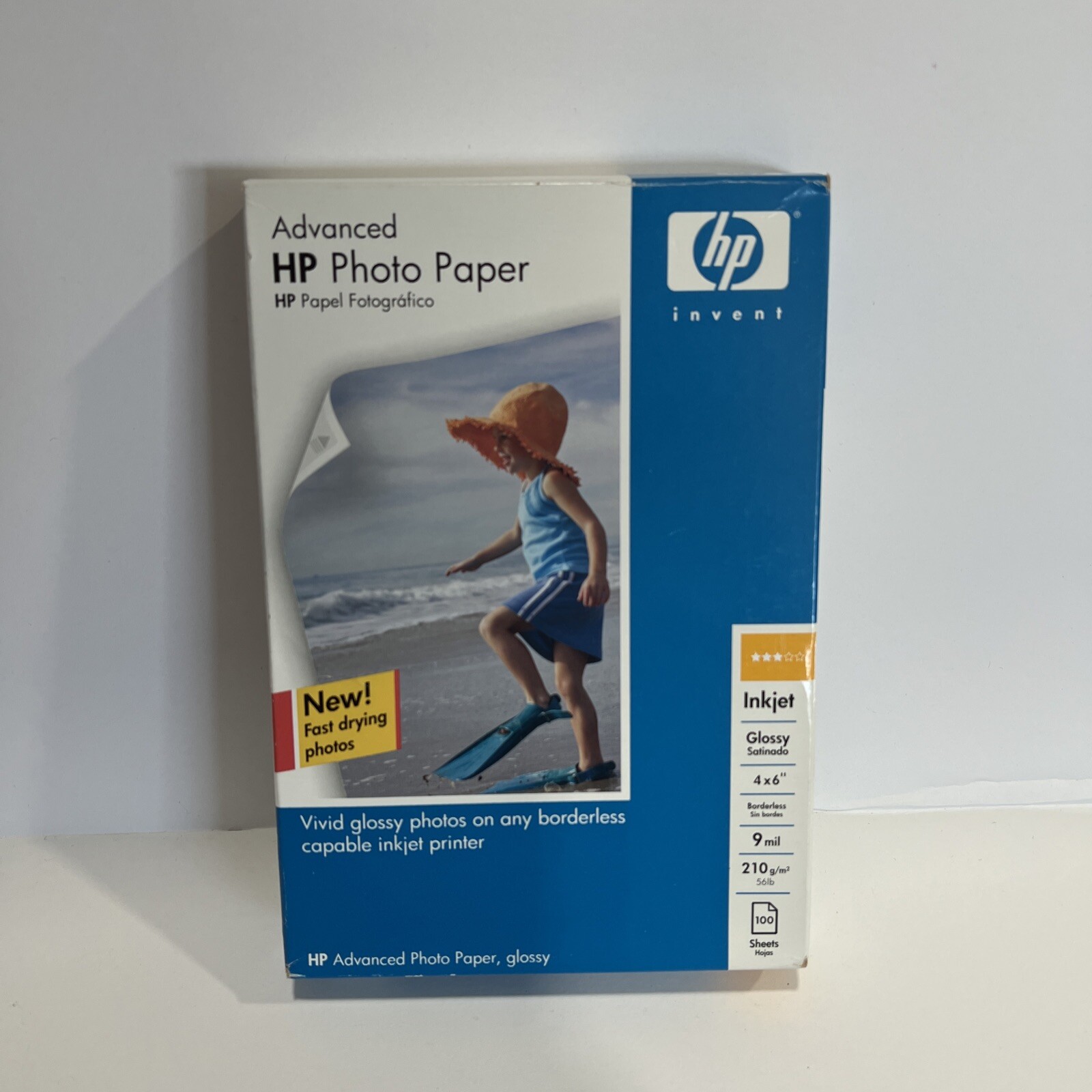 NIP HP Advanced Glossy Photo Paper 100 Sheets 4X6 (Q6638A) NOS Bin 8