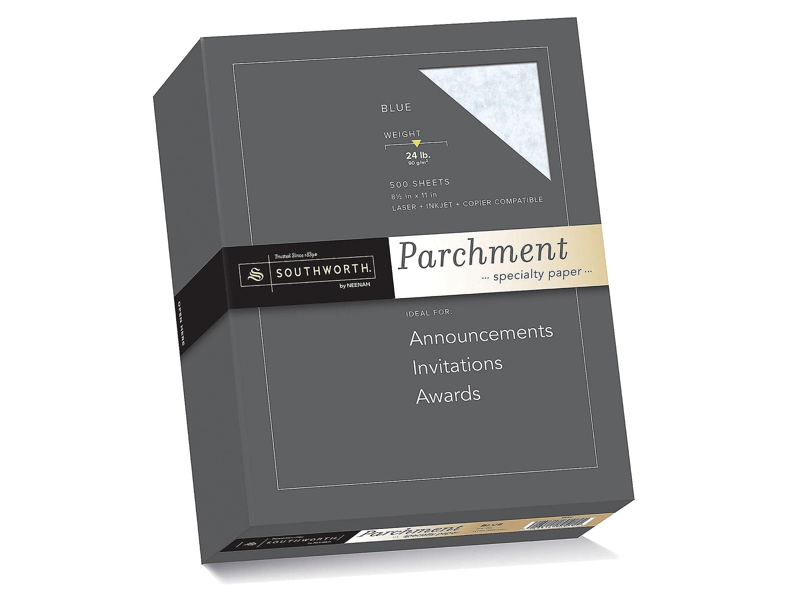Southworth Parchment Paper 8.5″ x 11″ 24 lb/90 GSM Blue 500 Sheets – Packagin…