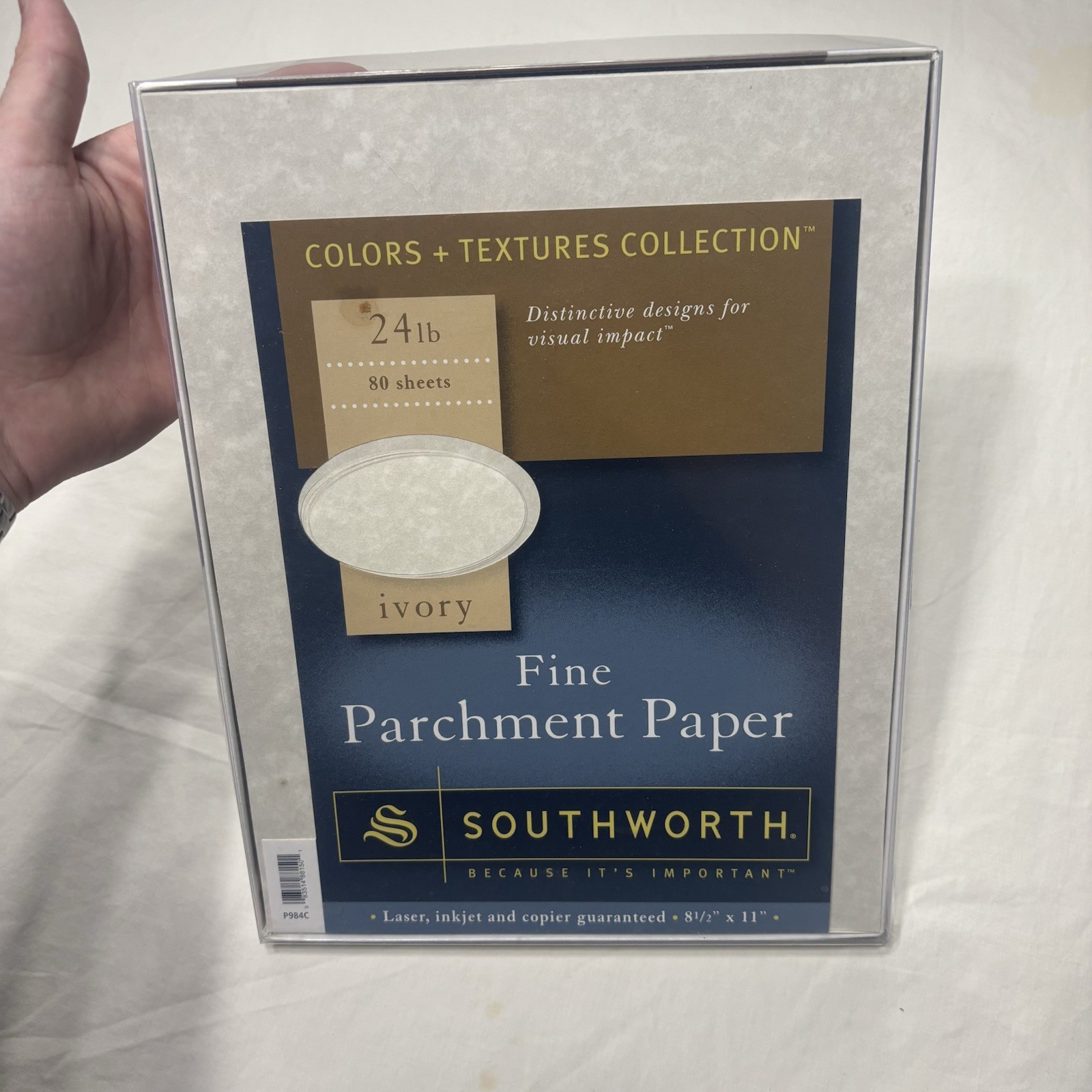 Southworth Fine Parchment Specialty Paper Ivory 24 lb. 80 Sheets 8 1/2 x 11 New