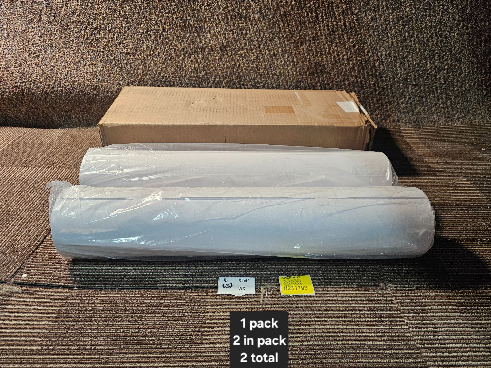 (QTY 2) Plotter Mechanix 24″ x 300′ 20lb Bond Inkjet Plotter Paper 730240U-M780