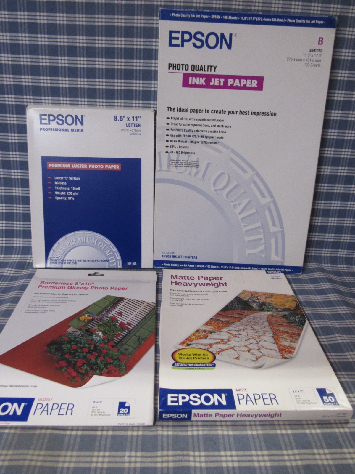 Epson Lot of Premium Paper Matte, Photo, Media & Inkjet. FAST FREE SHIPPING.
