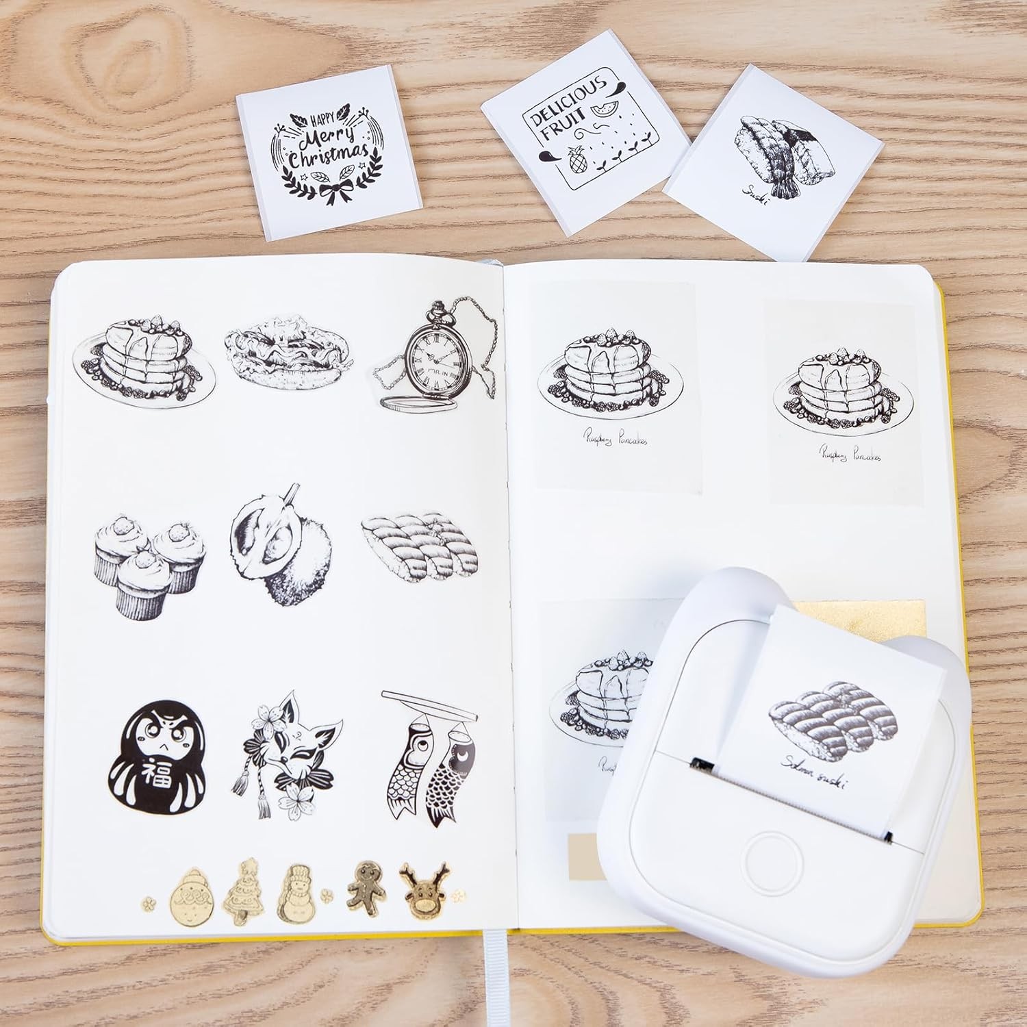 [9 Roll ]Phomemo T02 Q02 Non-Adhesive Thermal Papers Long-Lasting 53mm paper