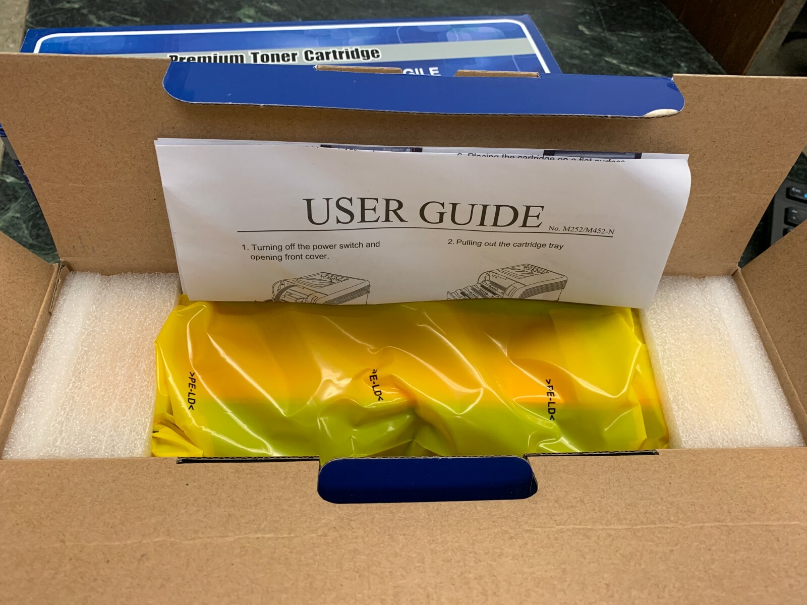 Lot of 2 CF502X Compatible Yellow Toner Cartridges for HP 202X LaserJet Pro MFP