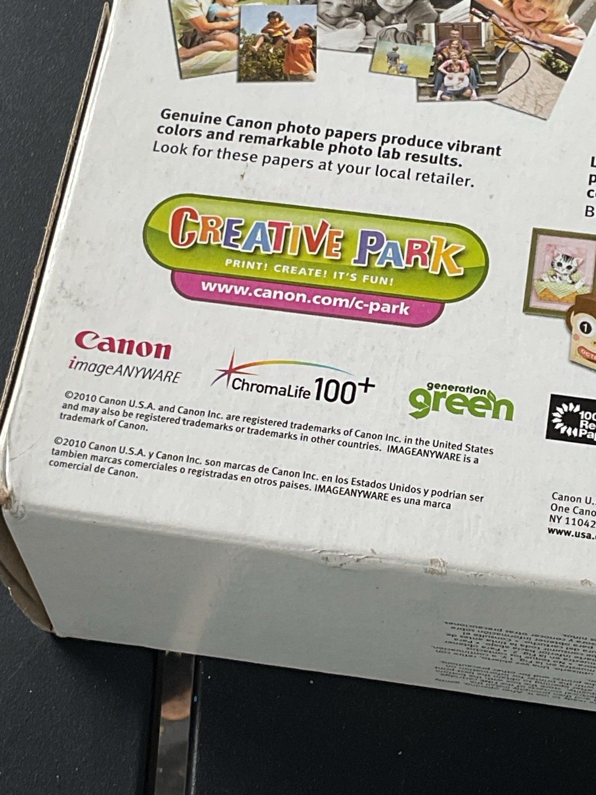 Canon Ink and Photo Paper Combo Pack Factory Sealed 2010 BNIB