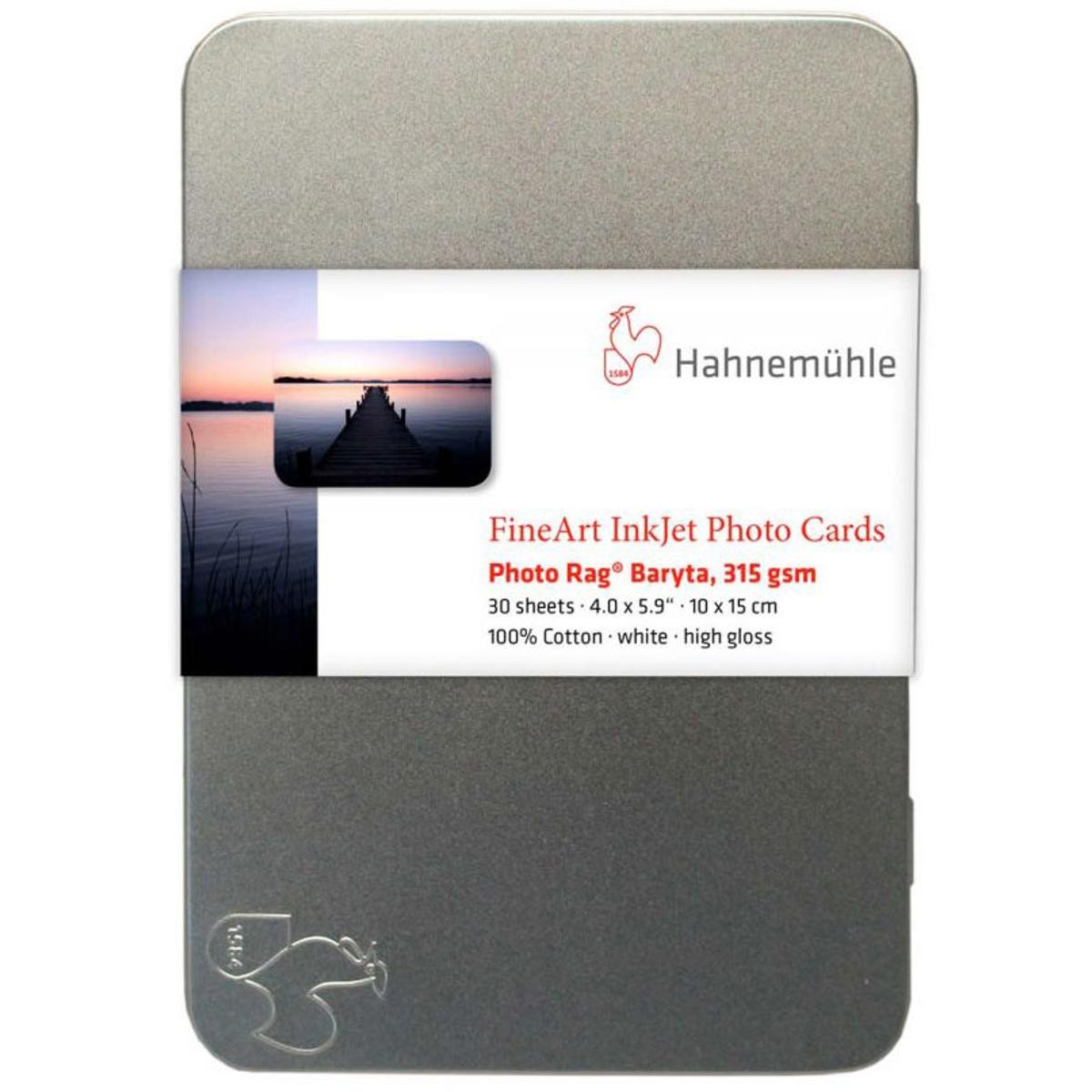Hahnemuhle Photo Rag Baryta 315, 100% Cotton High Gloss, Natural White Inkjet Pa