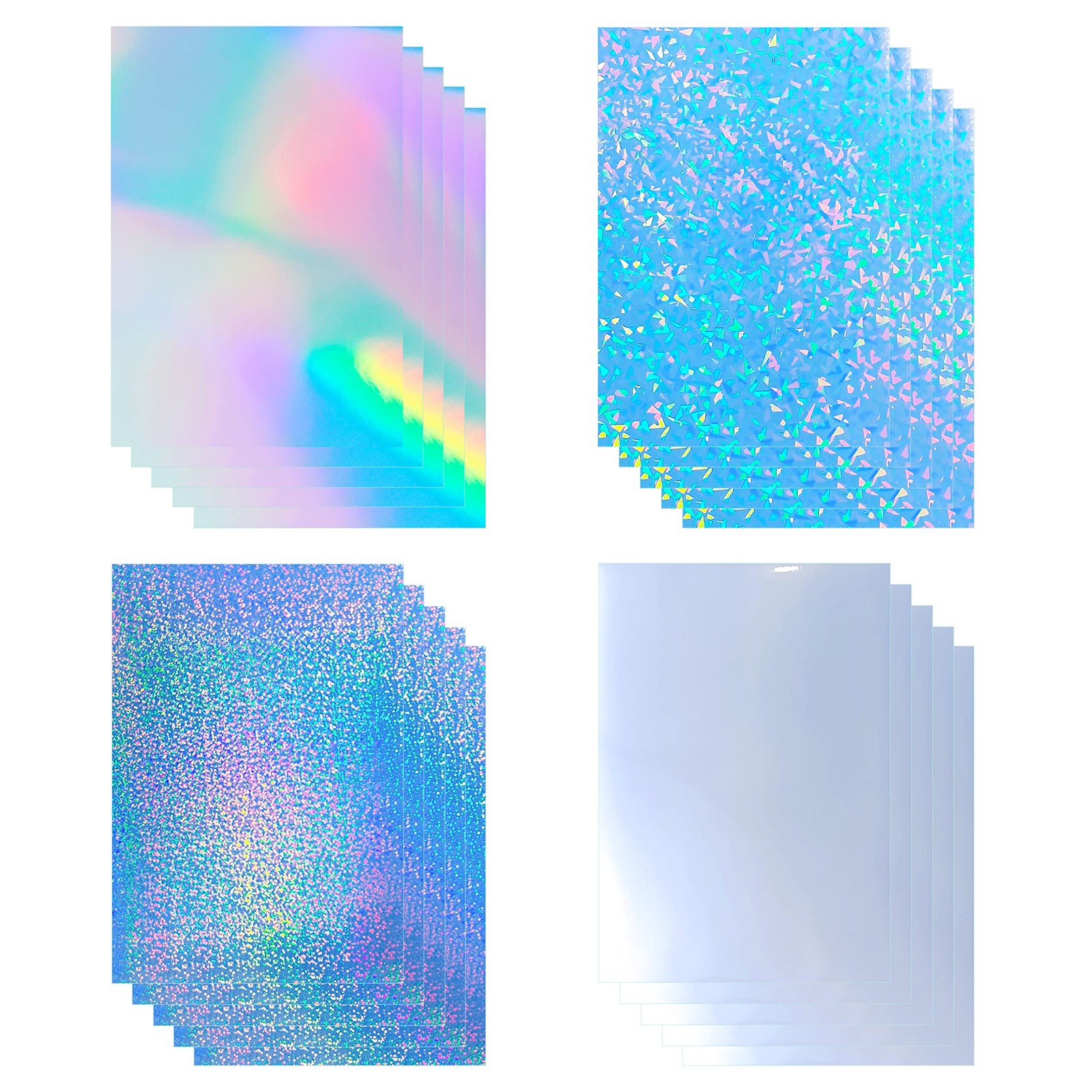 Holographic Printable Sticker Paper Waterproof Vinyl Sticker Sheets