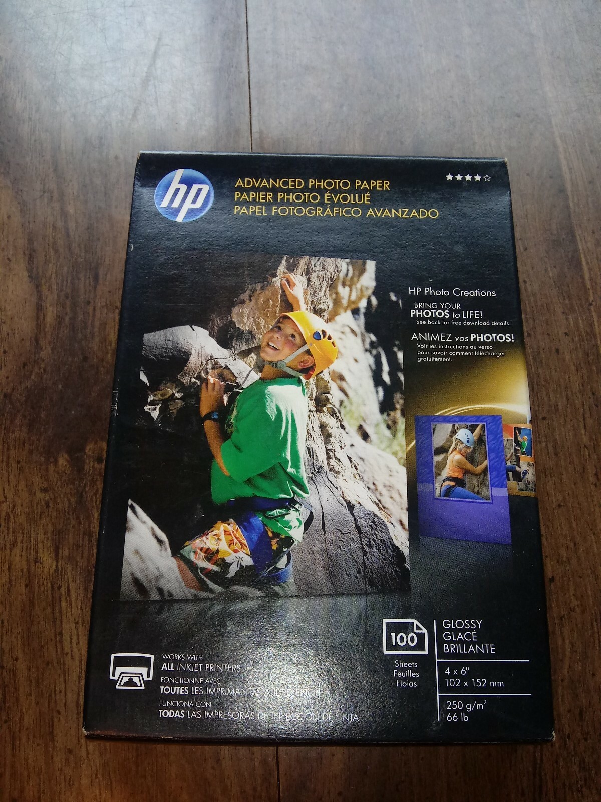 Brand New Hp Advanced Photo Paper 100 Glossy Glace Q6638A – Sealed 100ct Sheets