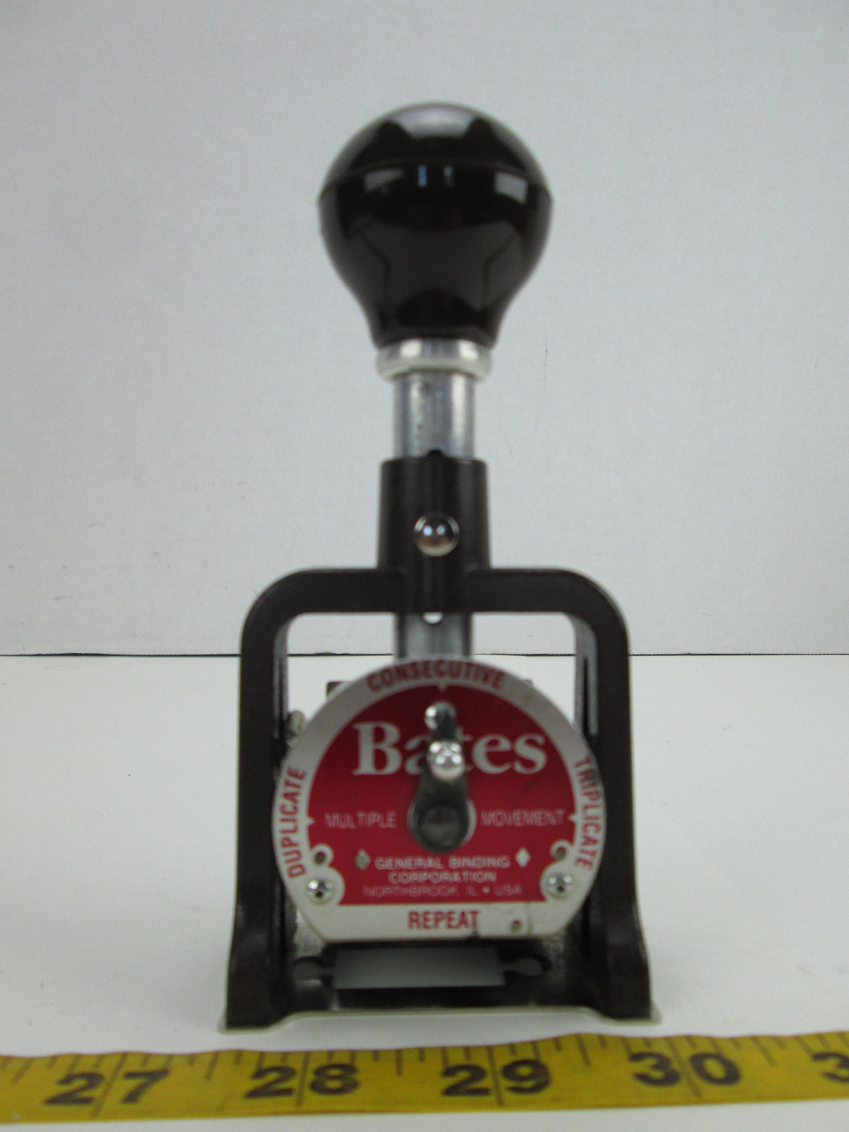 Bates Numbering Machine 6 Wheels Style E Multiple Movement Dup Con Tri Repeat T