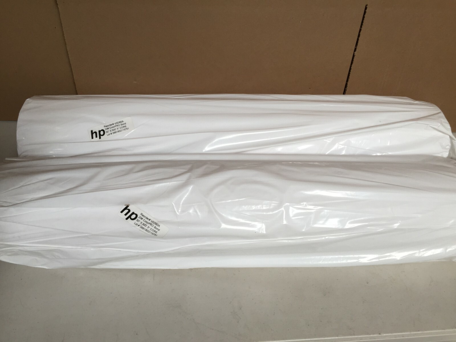 HP 20-lb Bond Paper 30″ X 500′ Roll 2-Pack V0D60A